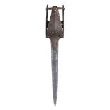 AN UNUSUAL SOUTH INDIAN KATAR WITH EUROPEAN BLADE, VIJAYANAGARA, 16TH/17TH CENTURY