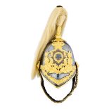 AN OFFICER'S HELMET OF THE WEST YORKSHIRE YEOMANRY