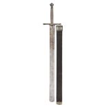 A FINE AND RARE GERMAN SILVER-HILTED EXECUTIONER’S SWORD, DATED ANNO 1694, POSSIBLY SAXON