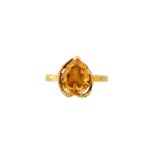 GRIMA: FIRE OPAL AND DIAMOND RING, 1966