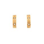 CARTIER, LOVE: PAIR OF DIAMOND EARRINGS