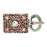 A VERY RARE VISIGOTHIC BELT BUCKLE, CIRCA 550-600, PROBABLY SOUTHERN FRENCH OR SPANISH