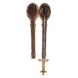 A VERY RARE CASED INDIAN ALL-METAL MACE, 18TH/19TH CENTURY, SOUTH INDIA, POSSIBLY MYSORE OR TANJORE