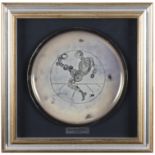 SALVADOR DALÍ (1904-1989) Calcio Silkscreen on metal plate, 28cm(d) Edition 1191/1500