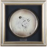 SALVADOR DALÍ (1904-1989) Discobolo Silkscreen on metal plate, 28cm(d) Edition 1086/1500