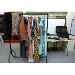 Vintage clothing and accessories: to include a Carl Olsen cream coloured fabric dress  Size 18