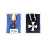 First World War period Prussian Order of the Red Eagle cross and medal