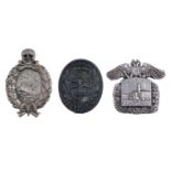 A German First World War Army Award Tank Assault badge; and two others