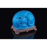 A rare Minton cat pastille burner