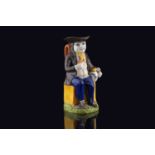 A Pratt ware sailor Toby jug