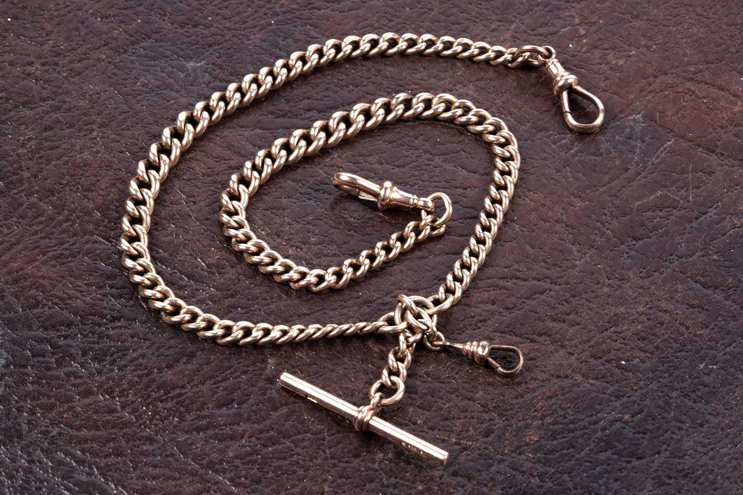An early 20th Century 9ct gold double 