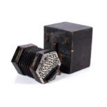 A Jeffries 32 button Anglo concertina