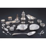 A miscellaneous lot of small silver
