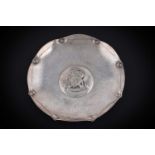 A George VI silver handmade dish
