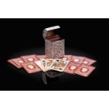 An Edwardian silver playing cards box