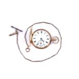 Army & Navy Co-Operative Society Ltd 18ct yellow gold half-hunter pocket watch