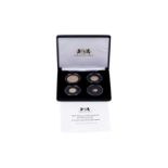 Harrington & Byrne Elizabeth II 22ct gold Four Coin Proof Set