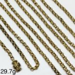 LOVELY ANTIQUE FANCY LINK GUARD CHAIN