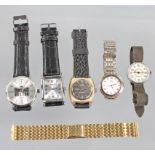 5 Armbanduhren und ein Uhren-Armband