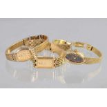 3 Damen Armbanduhren *Glashütte* u.a.