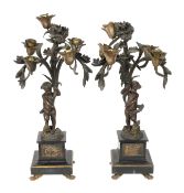 Paar figürliche Kandelaber