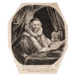 nach Rembrandt, "Bildnis Jan Uijtenbogaert"