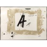 Antoini Tapies, "Letra A"