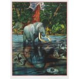 Ernst Fuchs, "Traumgesicht eines Elefanten"