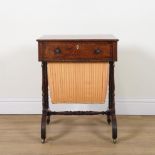 A REGENCY ROSEWOOD WORK TABLE