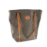 MULBERRY: A GREEN SCOTCHGRAIN TOTE BAG
