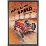 PETER HEARSEY (BRITISH B.1944): TWO GOODWOOD FESTIVAL OF SPEED SIGNED ADVERTISING POSTERS (2)