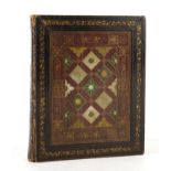 BINDING - A "commonplace book" on c. 50 leaves, 1820-40s. FINELY BOUND BY THOMAS DE LA RUE.