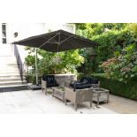KINGSWAY CANE FURNITURE LTD, SKYLINE DESIGN UK; A CANE SIX PIECE GARDEN SUITE (8)