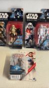 Set of 3 Hasbro Star Wars carded action figures