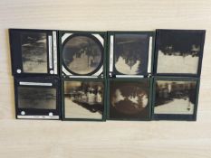 Collection of Victorian glass slides, topographica