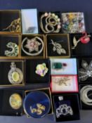 Collection of costume jewellery to include silver