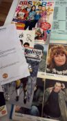 Collection of celebrity autograph material