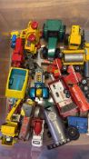 Collection of die-cast construction and farm vehicles