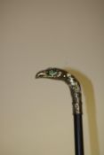 2 Piece metal bird handle walking stick