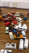 Collection of die-cast emergency service vehicles