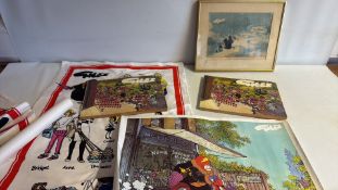 Set of 5 Giles cartoon collectibles