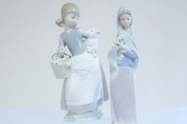 Pair of Lladró Porcelain Figurines, Spain