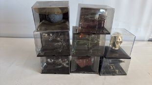 Group of Star Wars Display Models in Acrylic Cases