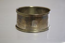 Silver napkin ring (Birmingham) 12g