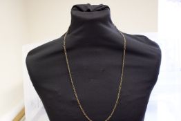 30'' Silver gilt neck chain 15g