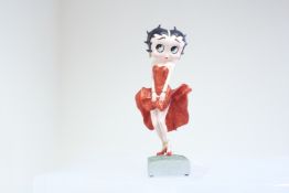 Betty Boop figure red glitter dress