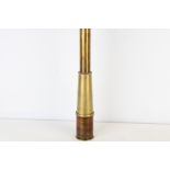 Large brass telescope
