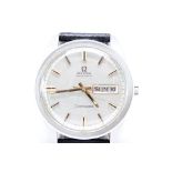 Omega Seamaster Automatic Day-Date Stainless Steel Wristwatch Reference 166.032