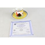 Wedgwood Clarice Cliff Captain Saunders Summer House pattern boxed with certificate