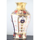 Royal Crown Derby Old Imari Pattern 1128 Bone China Vase Height 30 cm